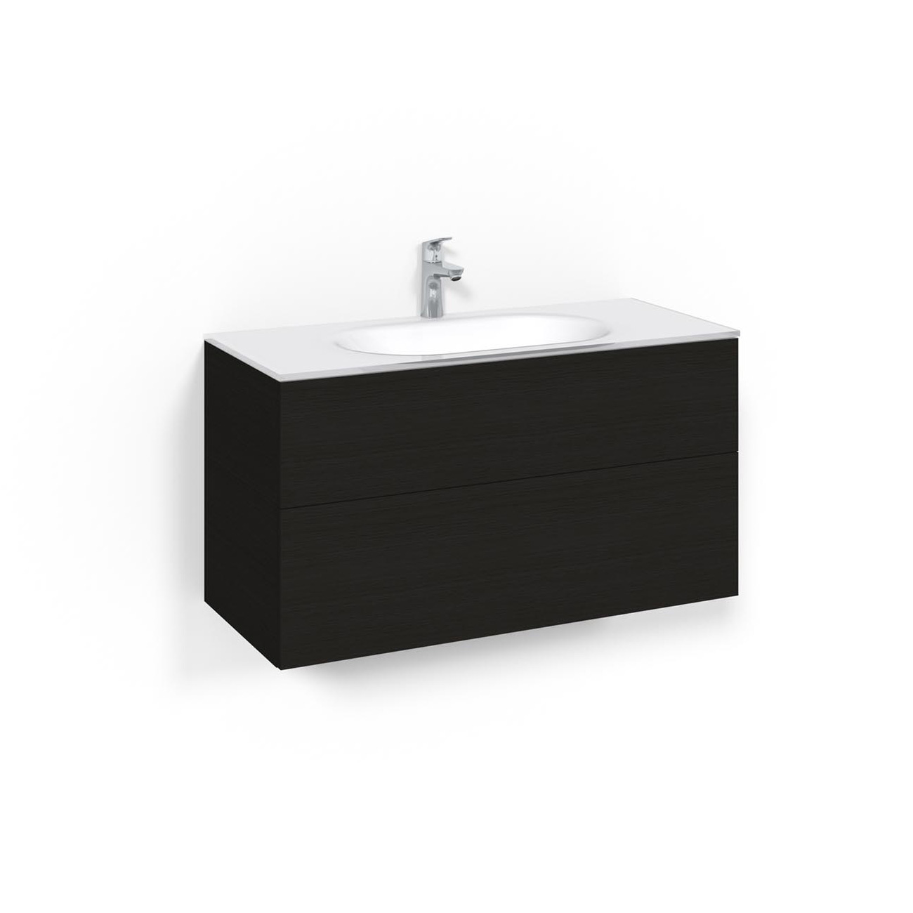 Tvättställsskåp Macro Design Crown Plain Med Glastvättställ
