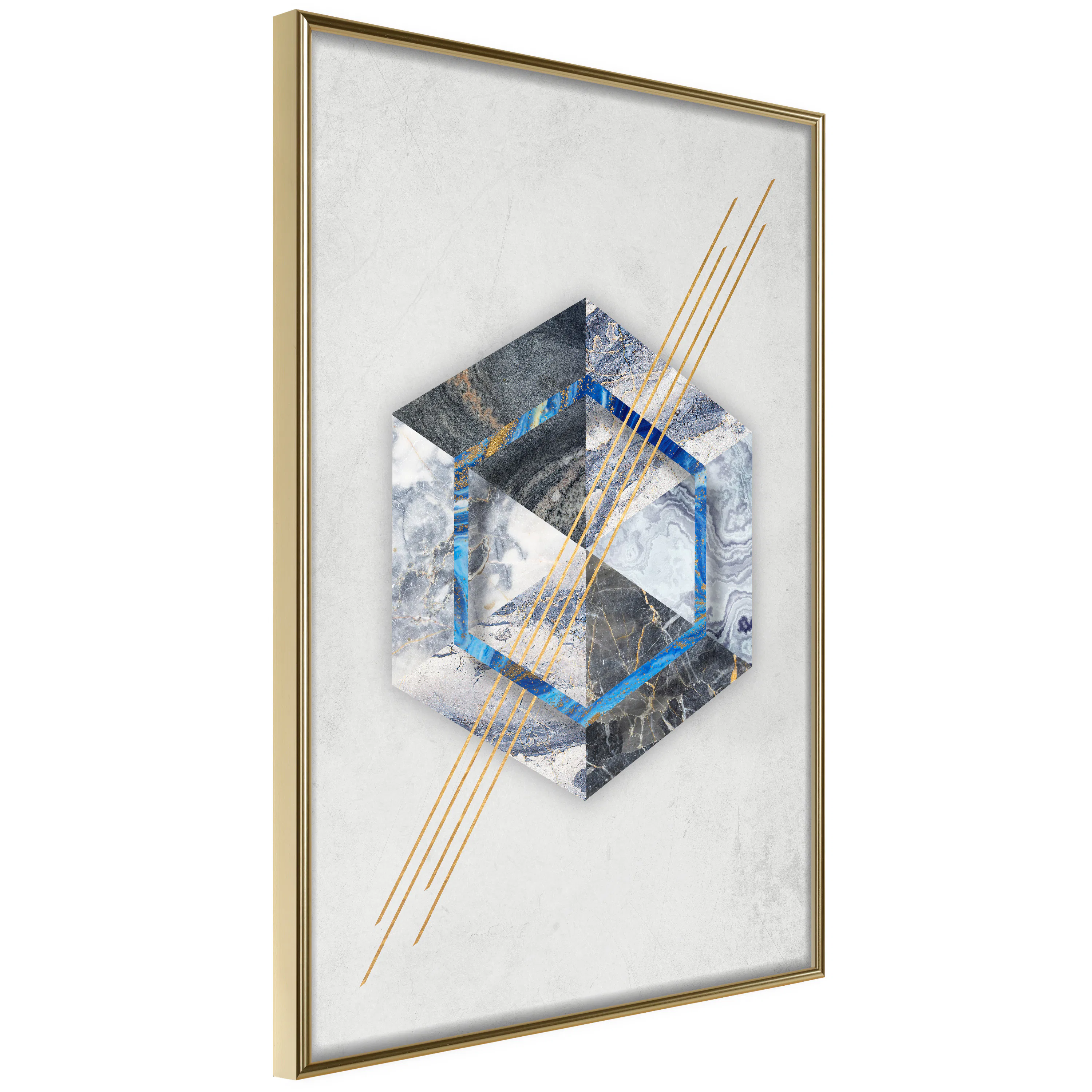Poster Artgeist Affisch Hexagonal Eye