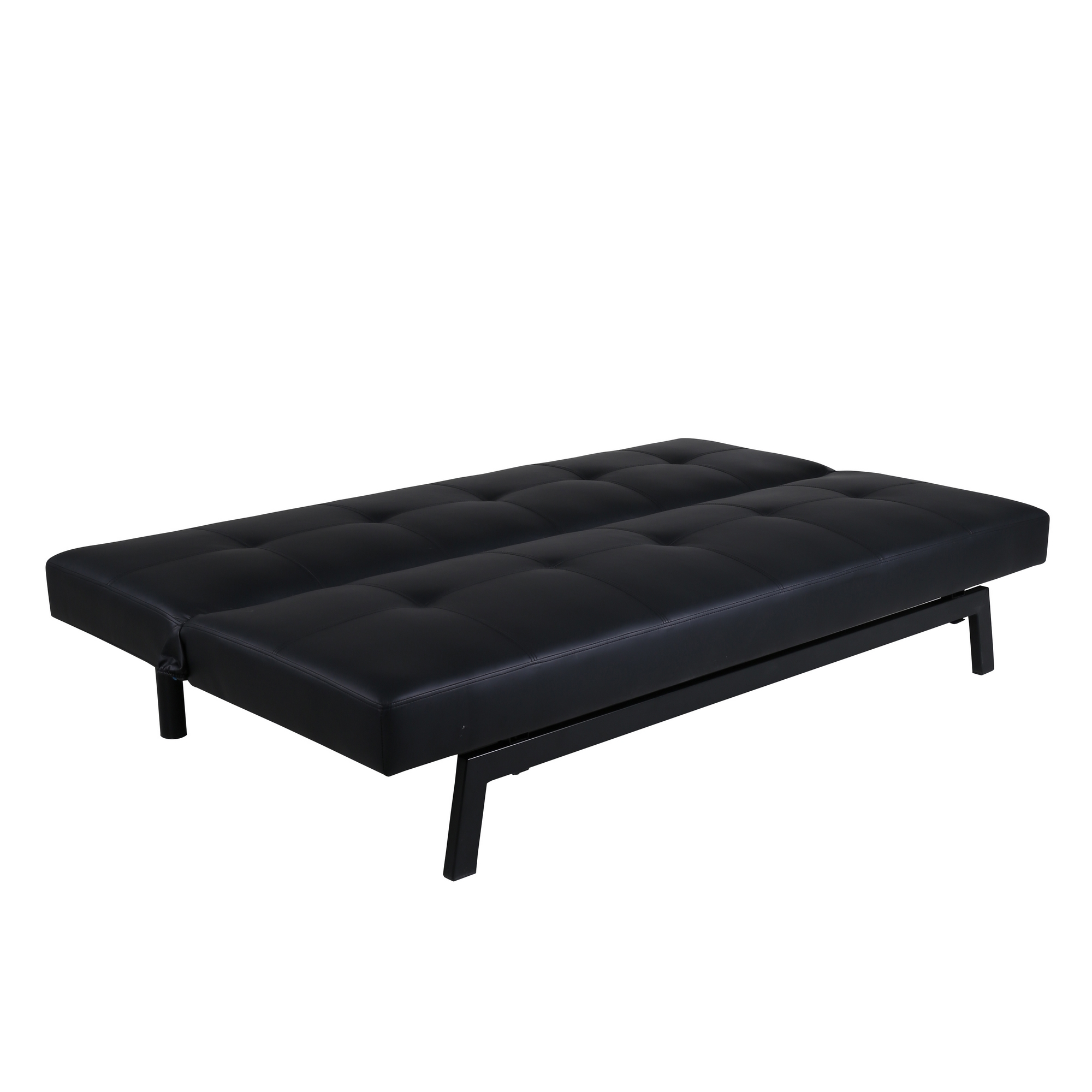 Bäddsoffa Venture Home Bodil Svart Konstläder 2-sitssoffa 180x80x55 cm 1 Sovplats