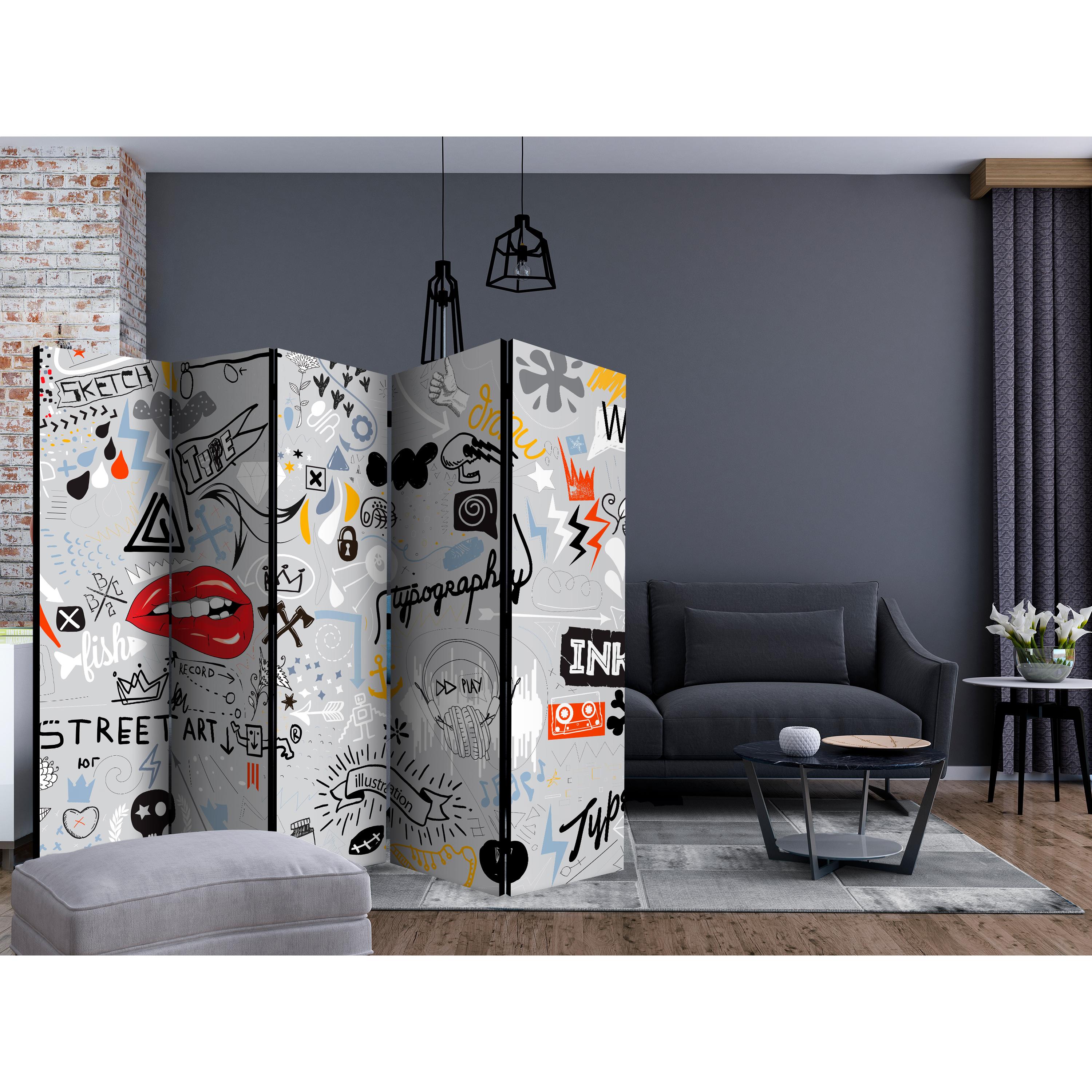 Rumsavdelare Skärmvägg Arkiio Stream of Thought II 225x172 cm