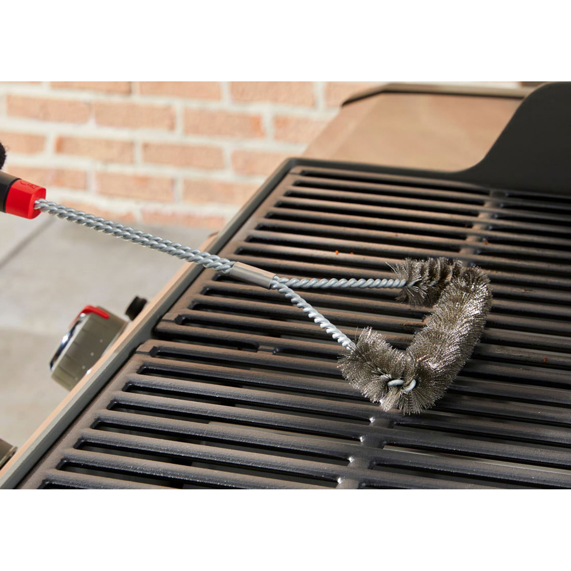 Grillborste Weber Tresidig Borste för Grillrengöring 46 cm