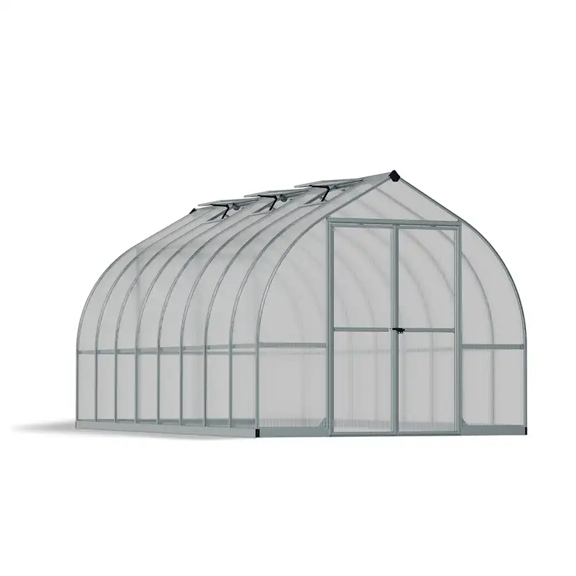 Växthus Canopia by Palram Bella Aluminiumram med UV-Skyddad Polykarbonat & Ventilationsfönster, 11,8 m²
