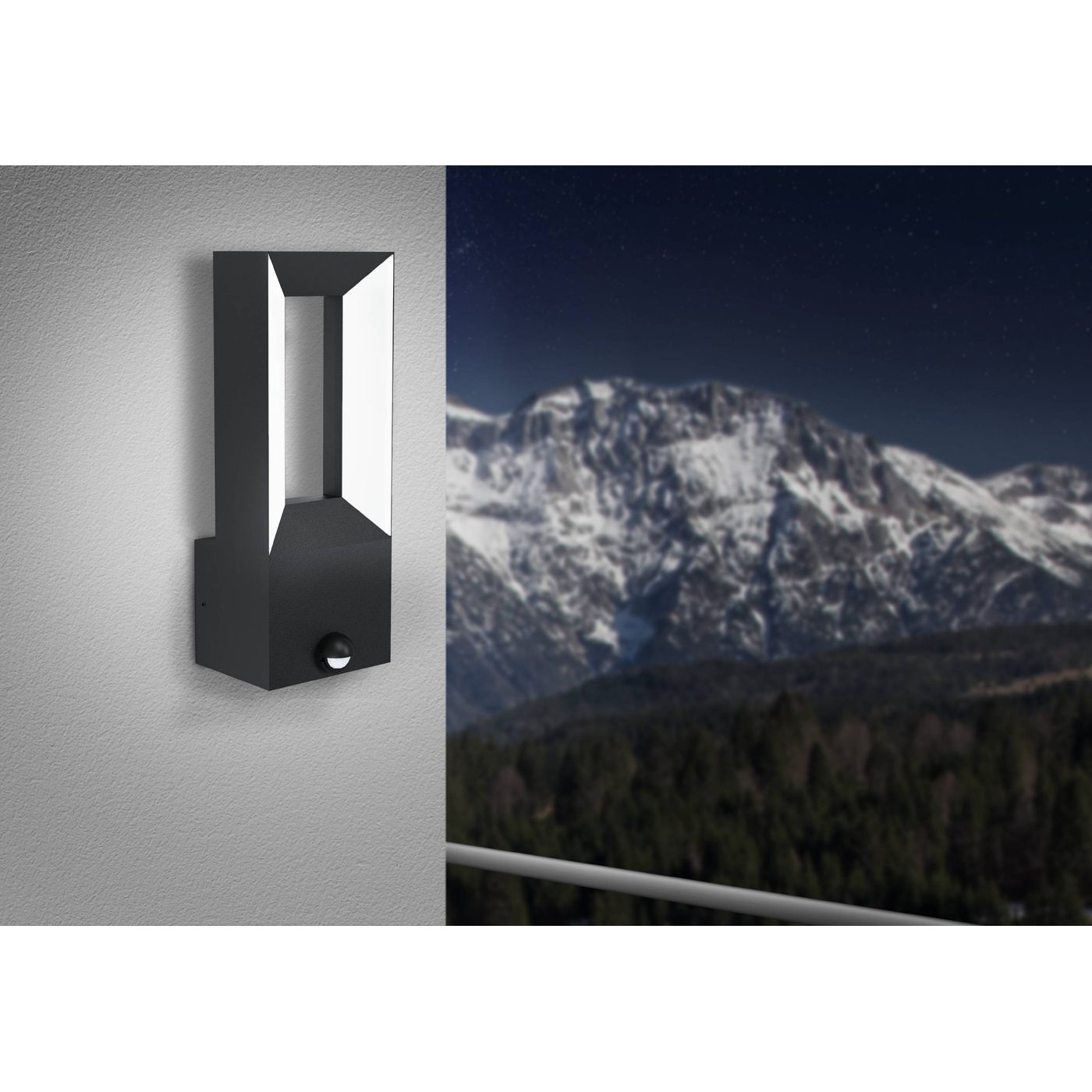 Vägglampa Utebelysning Eglo Riforano med Sensor