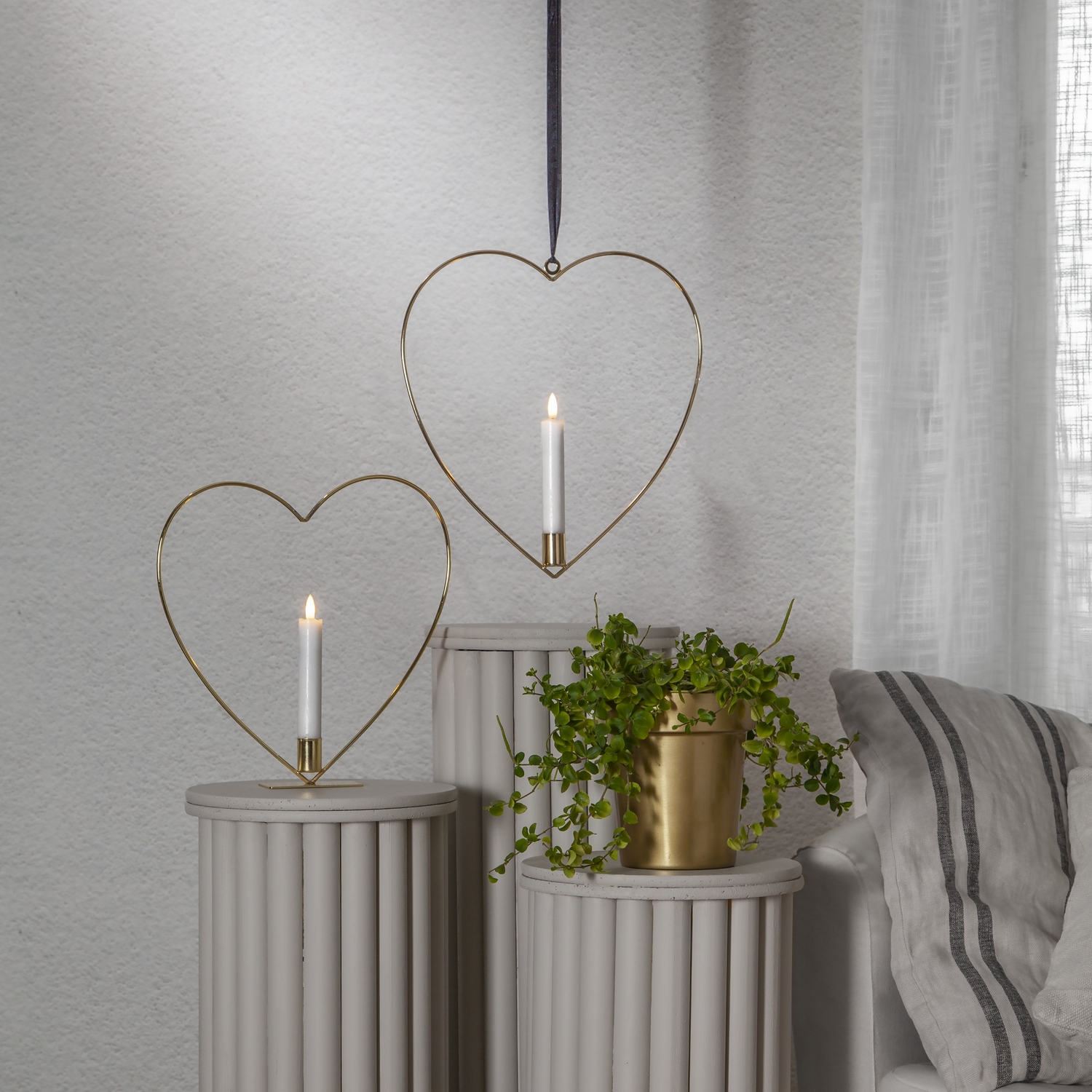 Inomhusdekoration Star Trading Flamme Heart Vägg