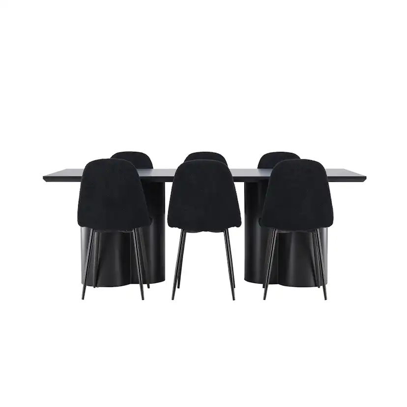 Matgrupp Venture Home Olivia 210 med 6 st Polar Stolar Teddy