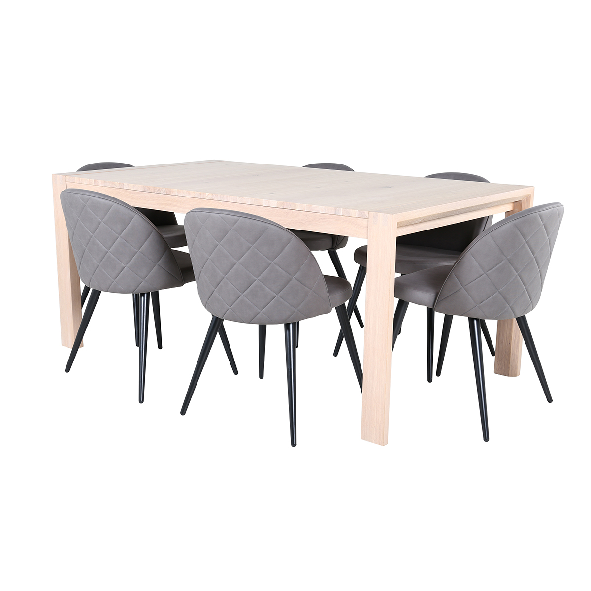 Matgrupp Venture Home Shy med 6 Valentina Stitcthes Stolar Mikrofiber