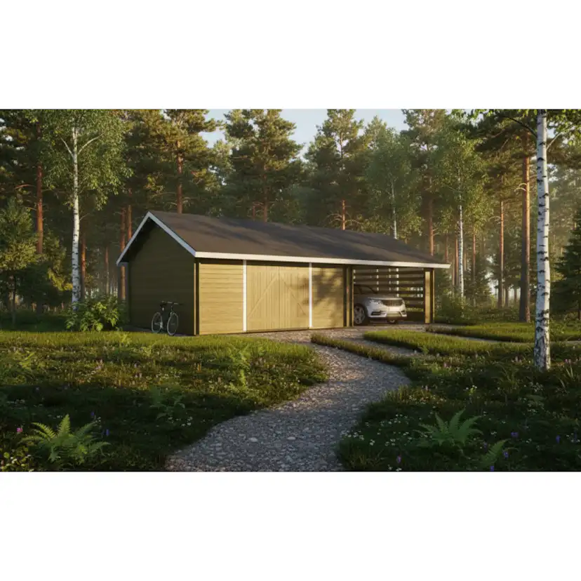 Garage & Carport LP Garden AT30KL (53,9 m²)
