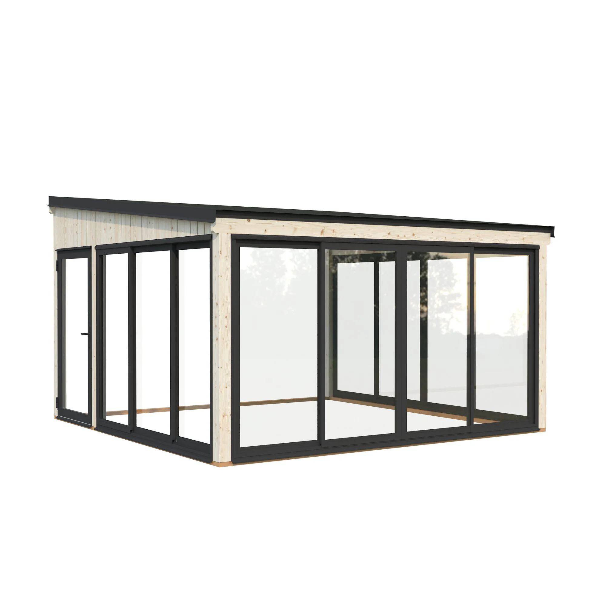 Stuga Palmako Serena 13,4 m² Set 2 Slide (inv. 12,6 m²)
