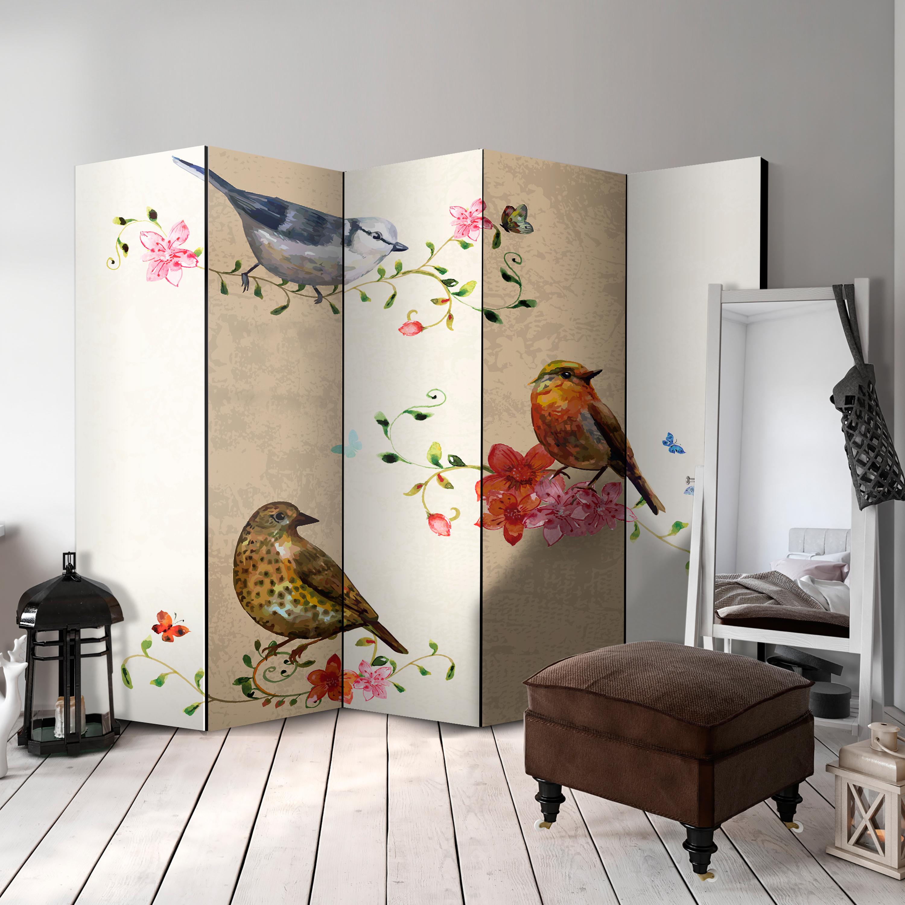 Rumsavdelare Skärmvägg Arkiio Bird Song II 225x172 cm