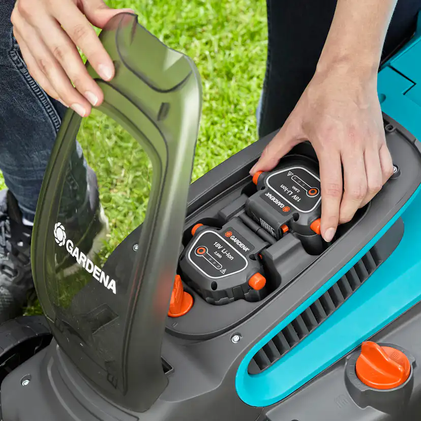 Gräsklippare Gardena PowerMax Li-18/32 Med Batteri