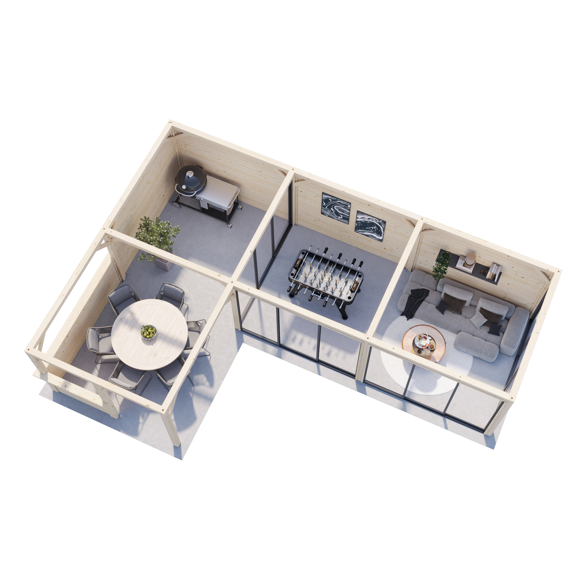 Uterum Palmako Lenna 33,2 m2 Set 421 Slide