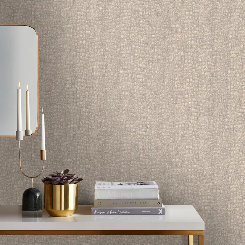 Tapet Sublime Kroko Taupe