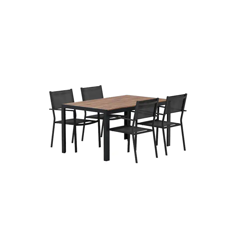 Matgrupp Utomhus Venture Home Break 90x150 cm med 4 st Copacabana Trädgårdsstolar