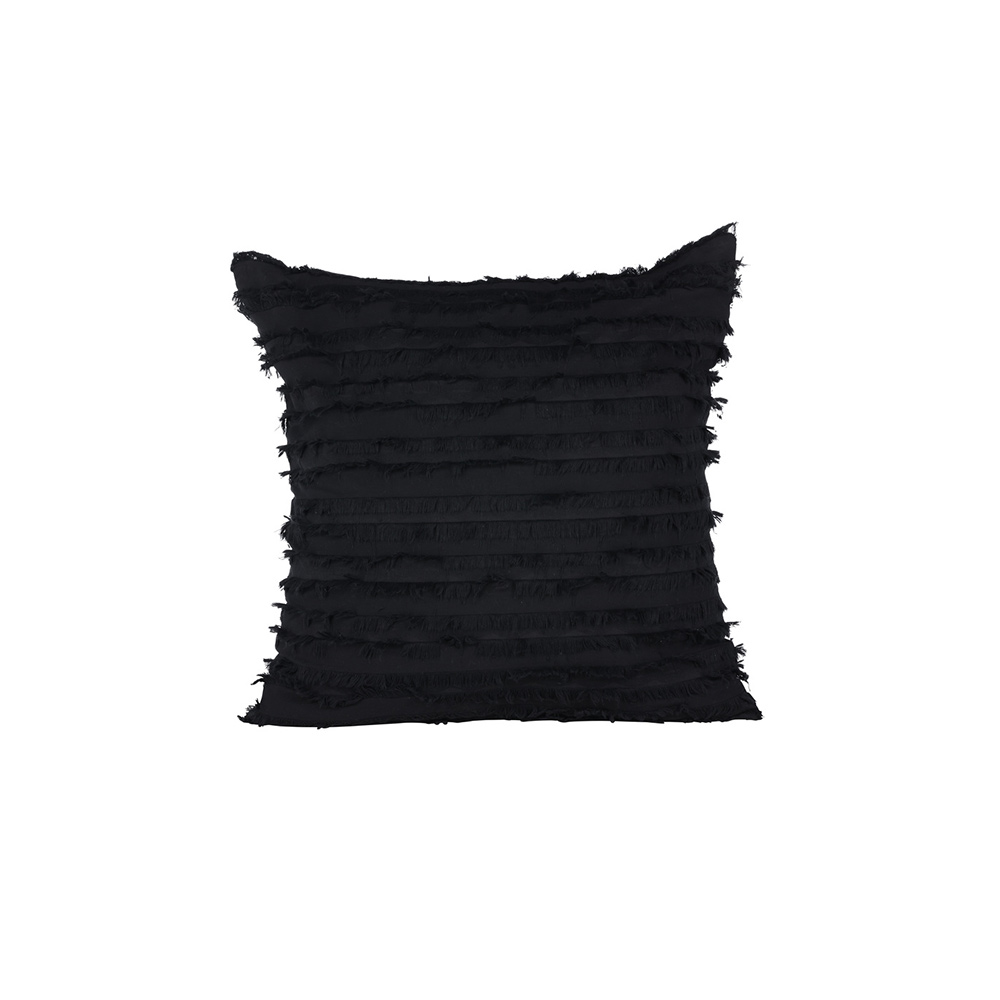 Edith Cushion Cover Cotton - Black Svart