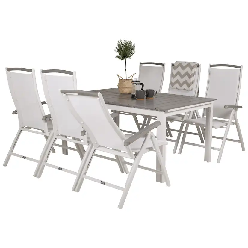 Matgrupp Venture Home Lova 160/240 med 6 Aleyna Stolar