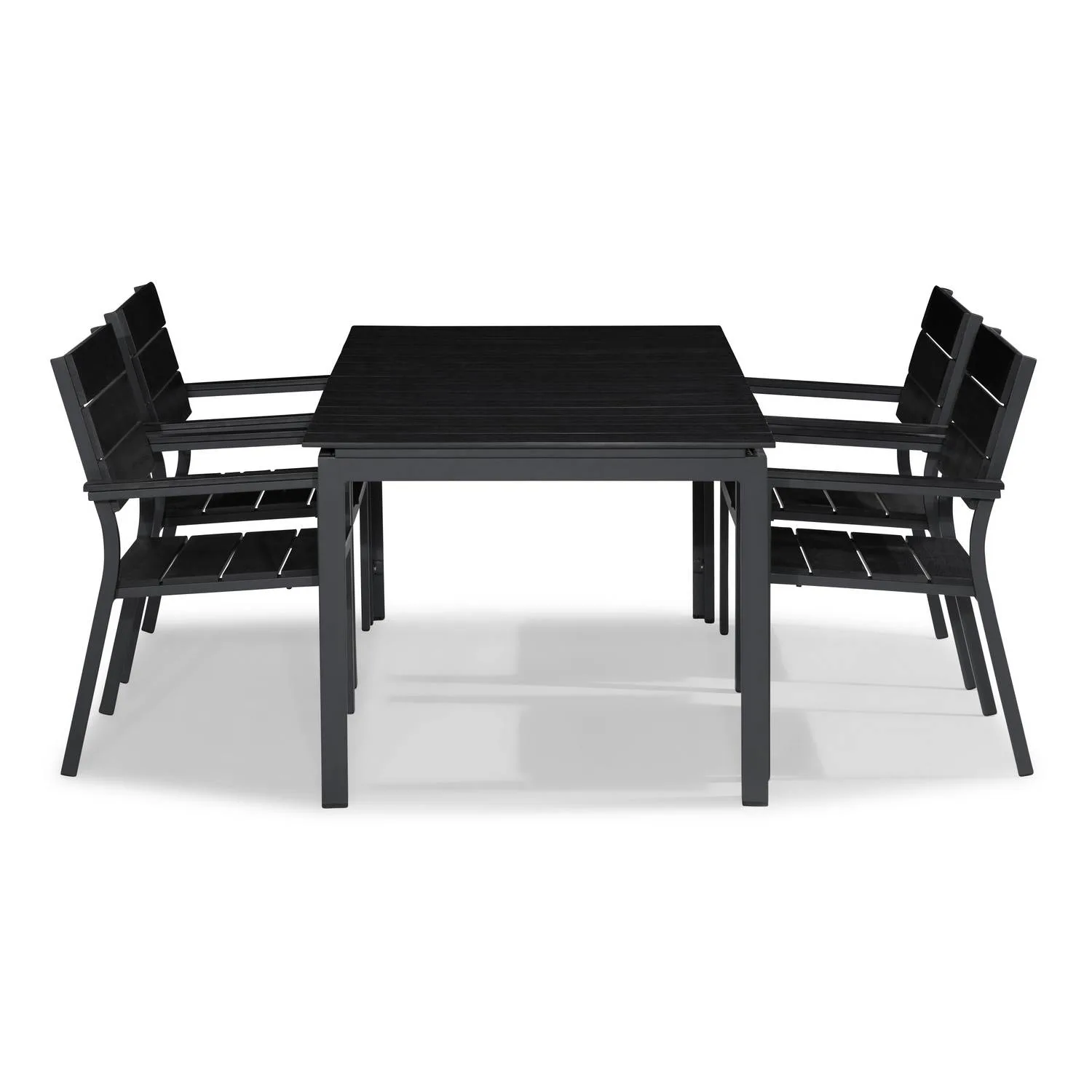 Matgrupp Comfort Garden Tunis Matgrupp Utomhus 150x90 med 4 Stapelstolar