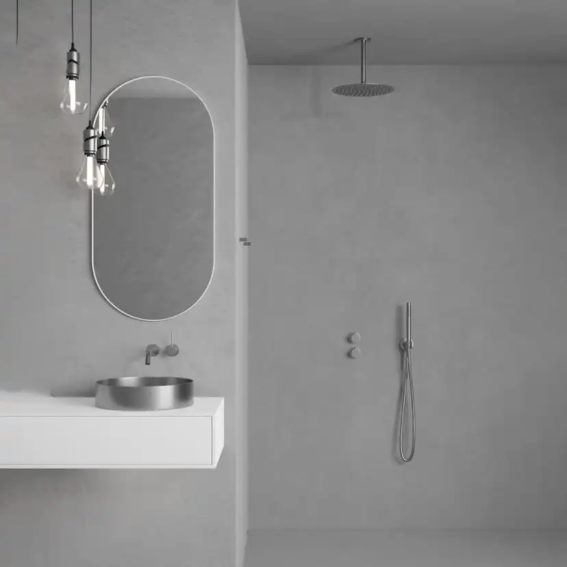 Tvättställsblandare Scandtap Steel Harmonized 1 för Inbyggnad