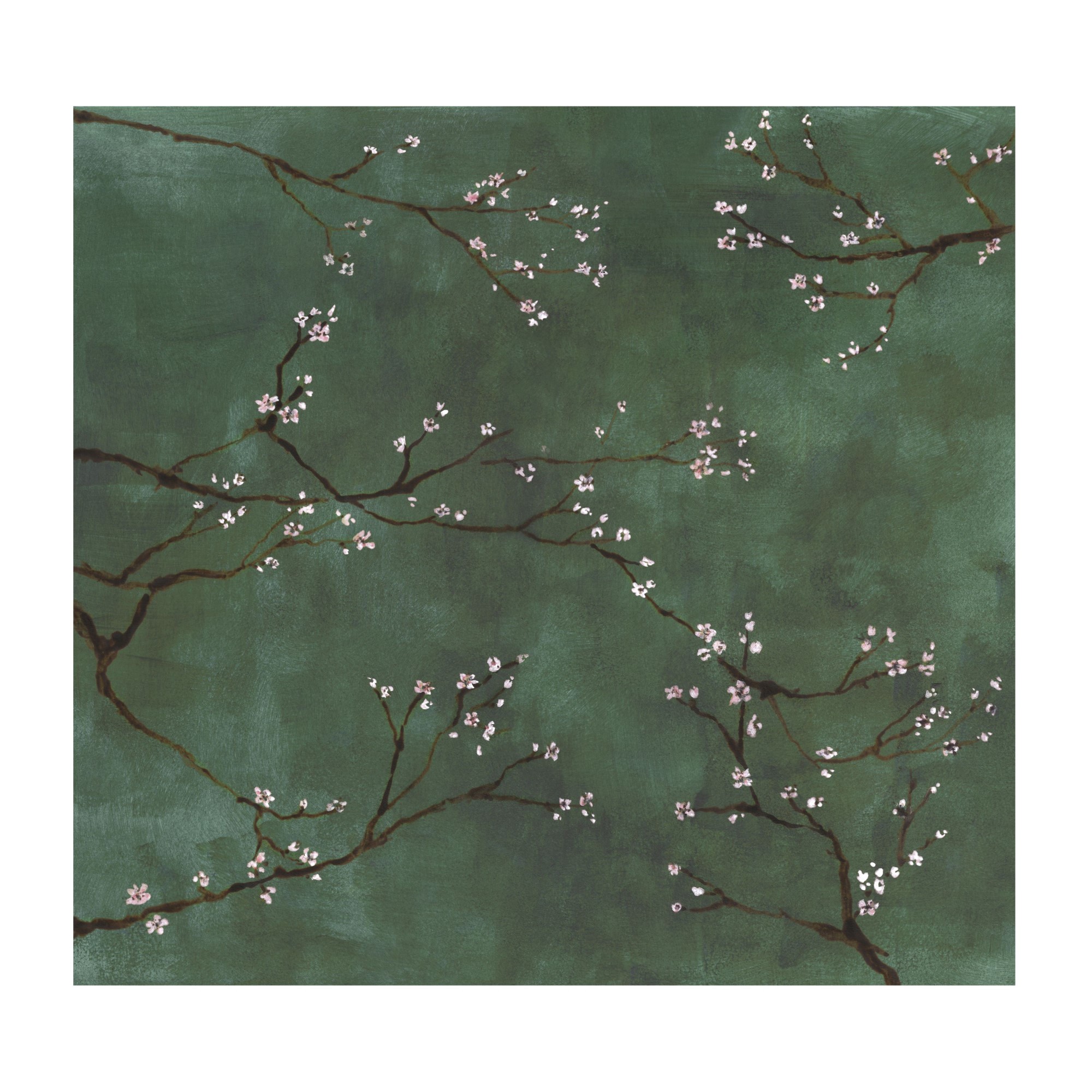 Fototapet Art For The Home Kinesisk Blommor Grön 280x300cm