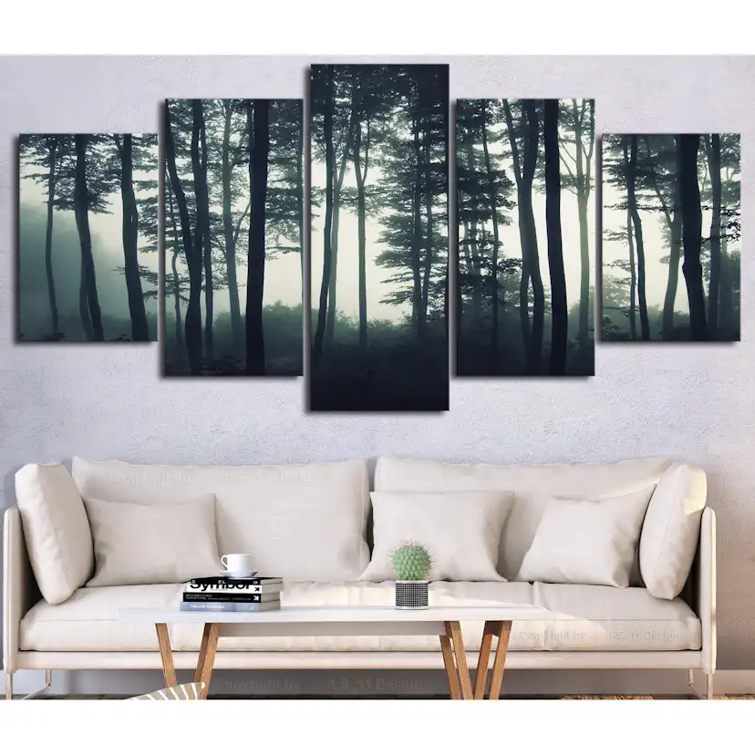Tavla Arkiio Dark Forest Wide 5 delar