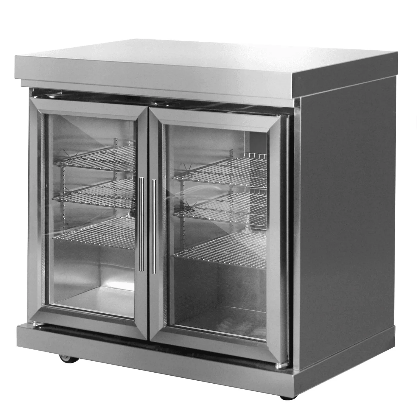 Fristående Kylskåp Myoutdoorkitchen Classic Line Stainless 304SS Modul med Dubbeldörrar