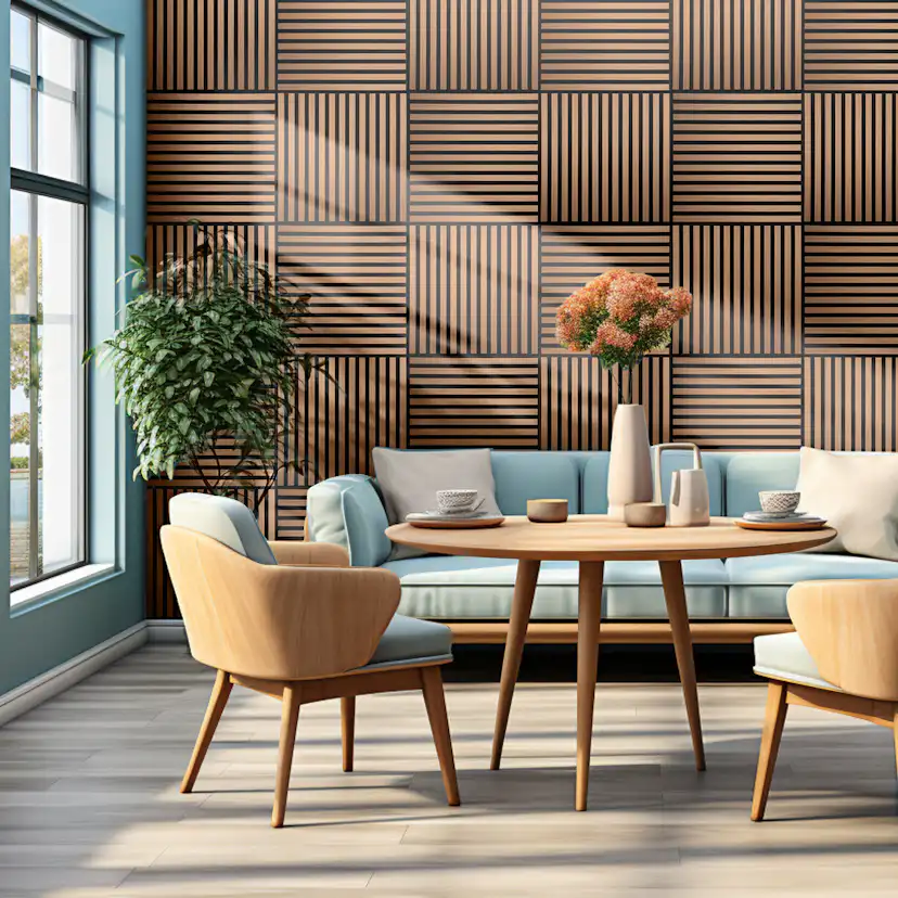 Akustikpaneler NQD Smartwall Fyrkantiga 4-Pack