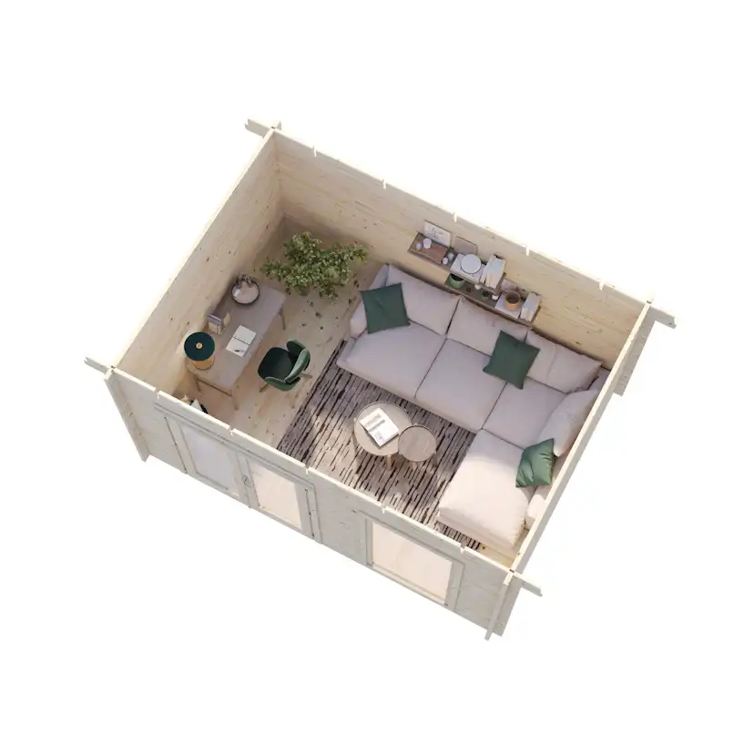 Heidi 11,7 m2 Impregnerad transparent
