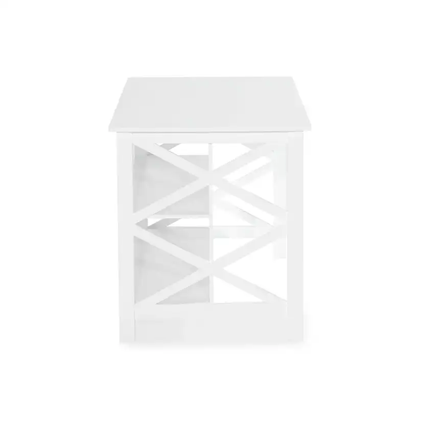 Köksö In Living Milla Vit MDF 135x80x90 cm Fristående med Förvaring