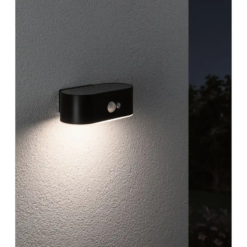 Fasadbelysning Solcell Paulmann Adya LED med Rörelsesensor IP44