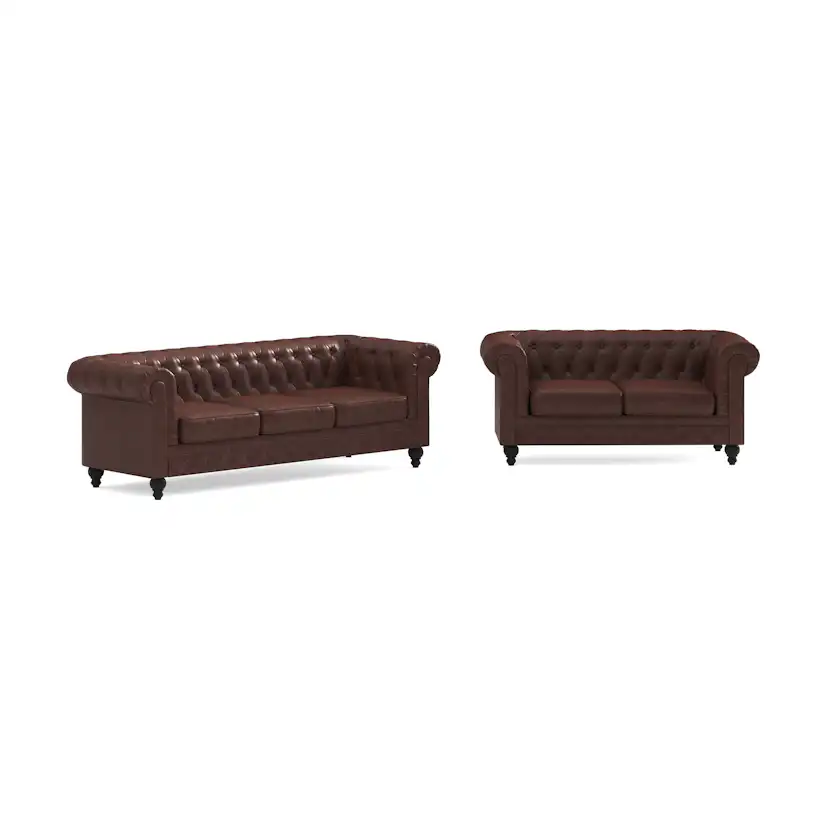 Soffgrupp Manor House Chesterfield Lyx 3-sits och 2-sits