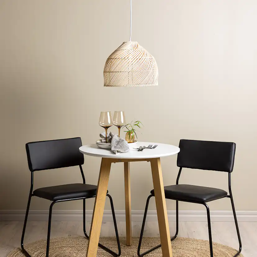 Matgrupp Venture Home Leonora Ø65 cm med 2 st Kenth stolar