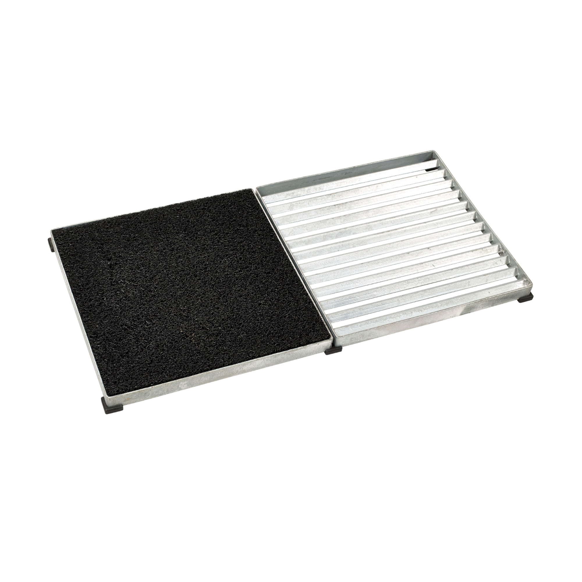 Cubic Entrégaller 40x80x3,5 cm - 2 plattar 40x40 cmSvart pla H: 35 mm