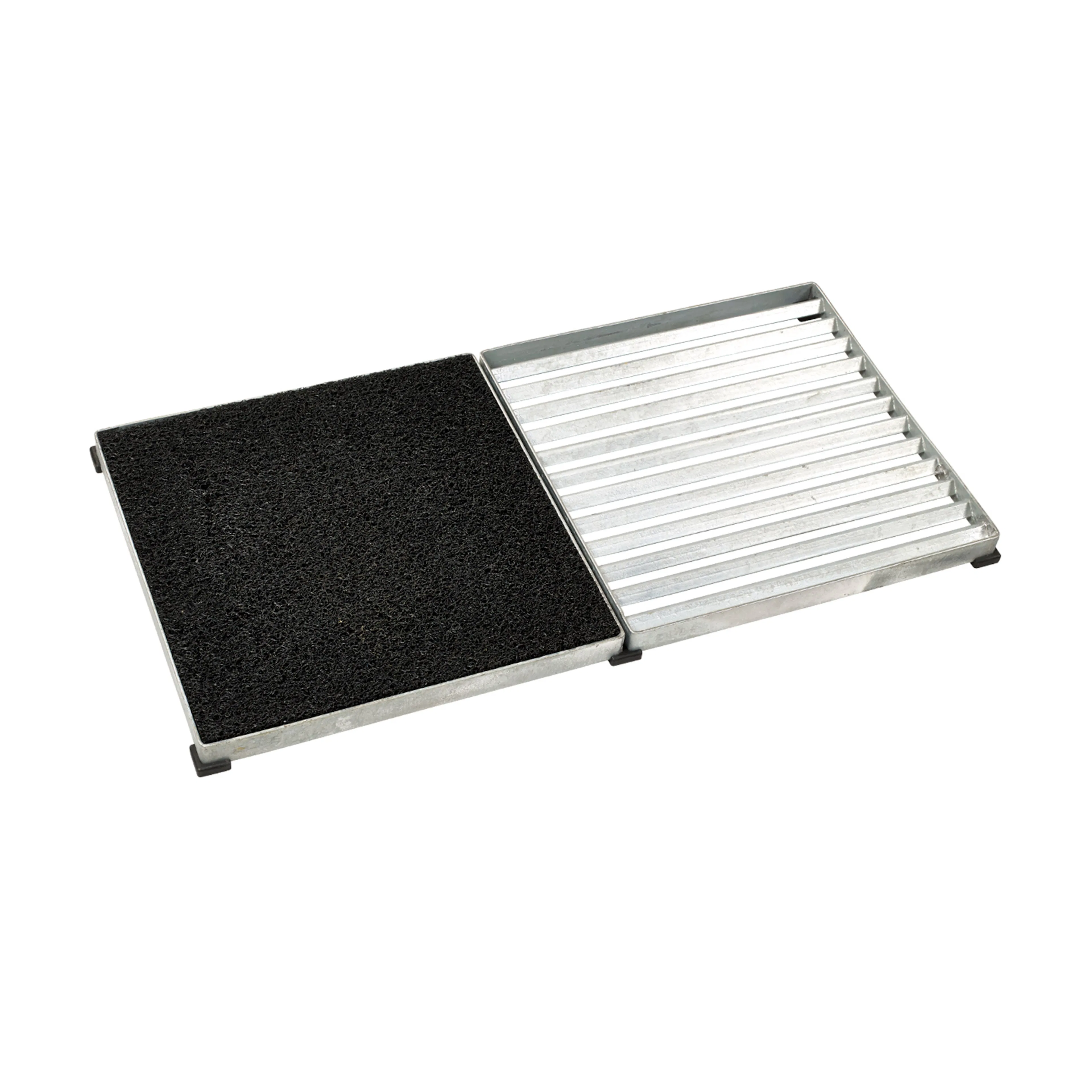 Cubic Entrégaller 40x80x3,5 cm - 2 plattar 40x40 cmSvart pla H: 35 mm