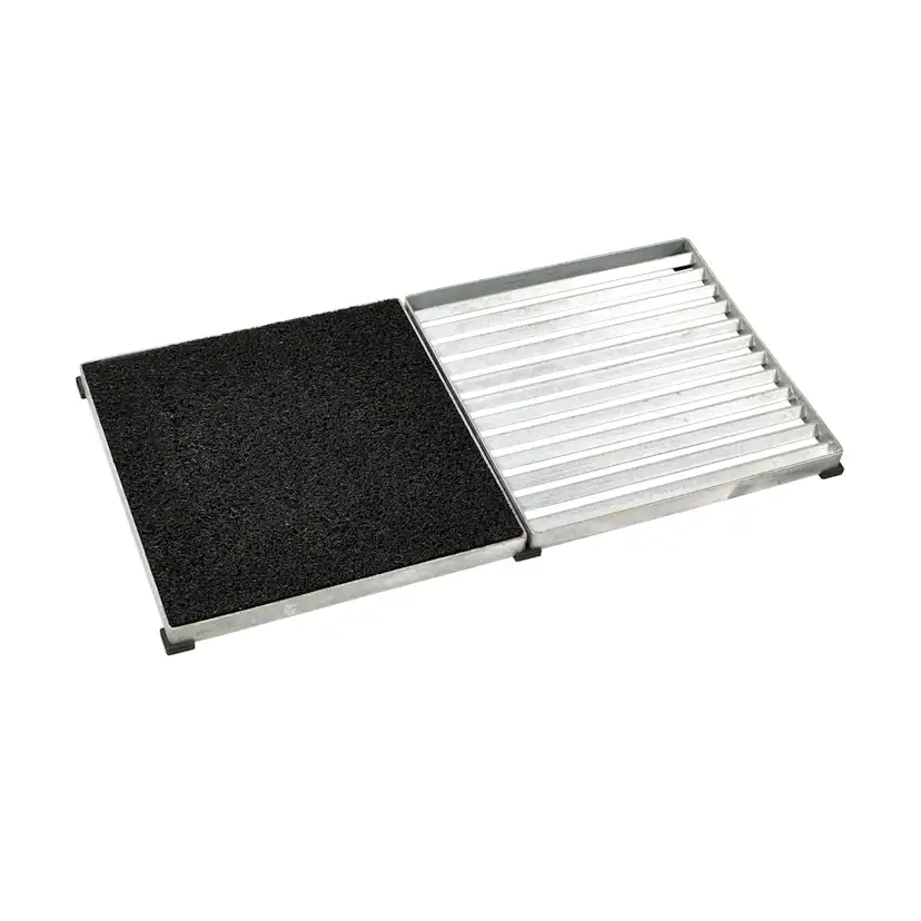 Cubic Entrégaller 40x80x3,5 cm - 2 plattar 40x40 cmSvart pla H: 35 mm