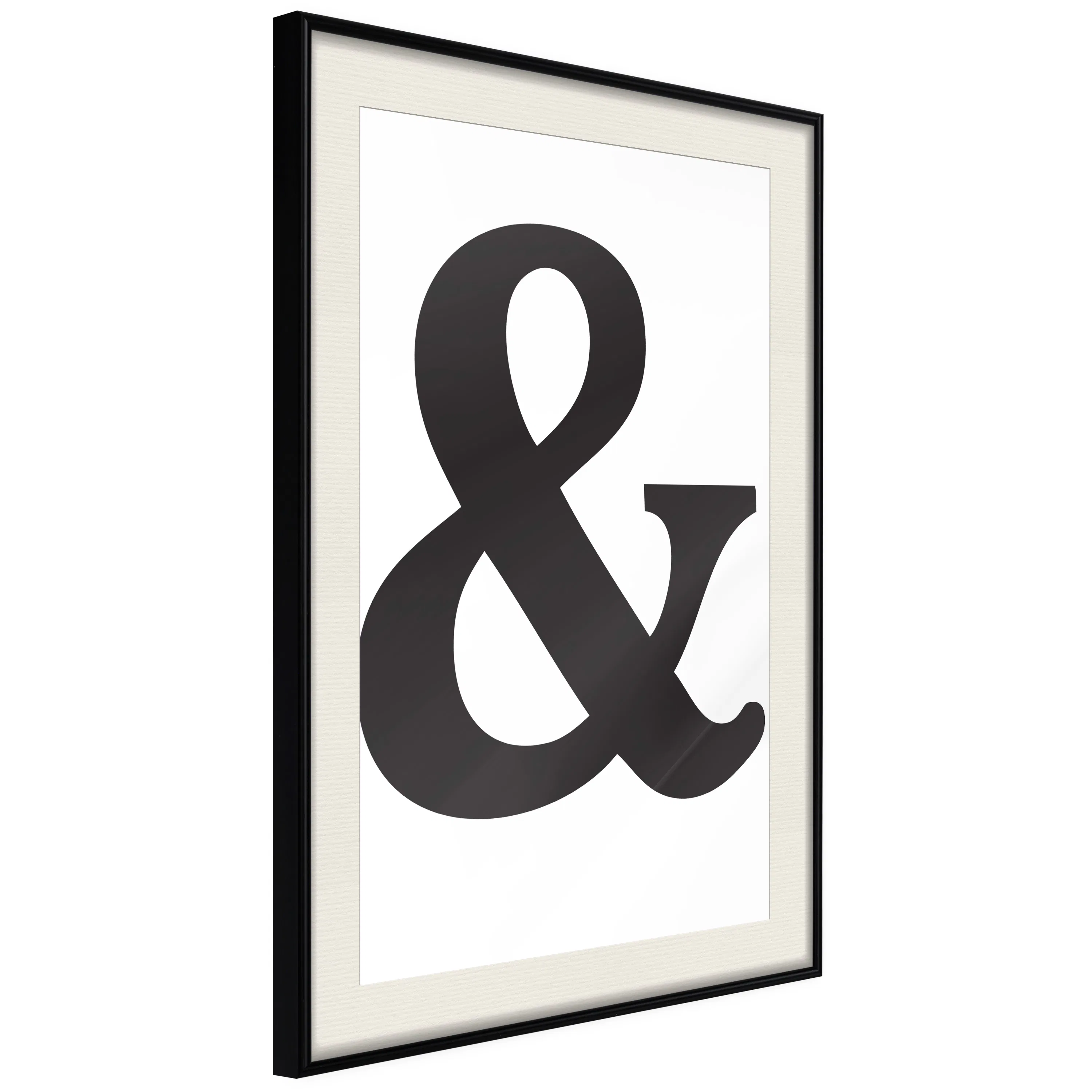 Poster Artgeist Affisch Black Ampersandem