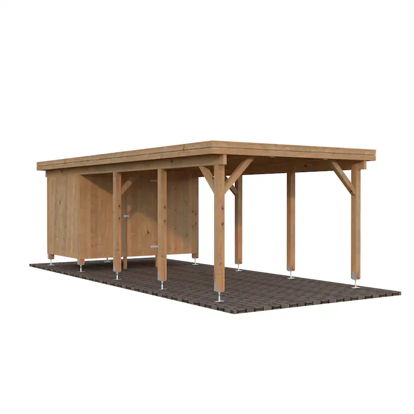 Carport Palmako Karl 23,1 m2 med Förråd