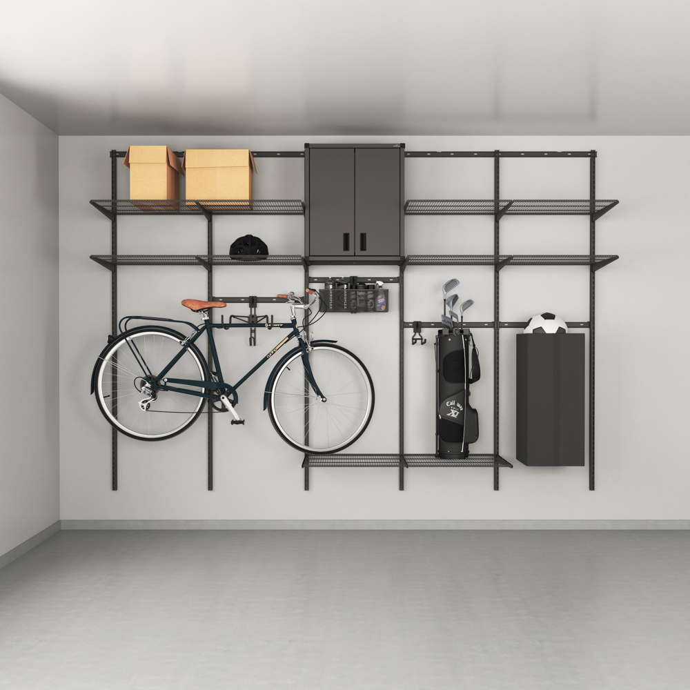 Familjeförvaring Elfa Ready Solution 2 Garage+  B: 3103 mm med Täcklist