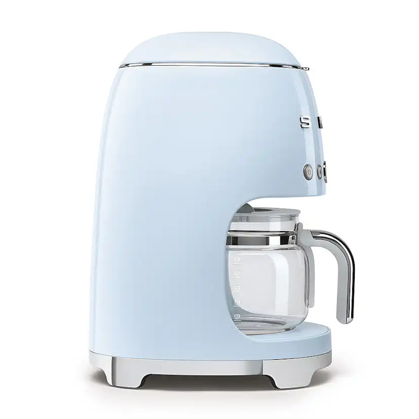Kaffebryggare Smeg DCF02PBEU Pastellblå Retrostil för Modernt Kök