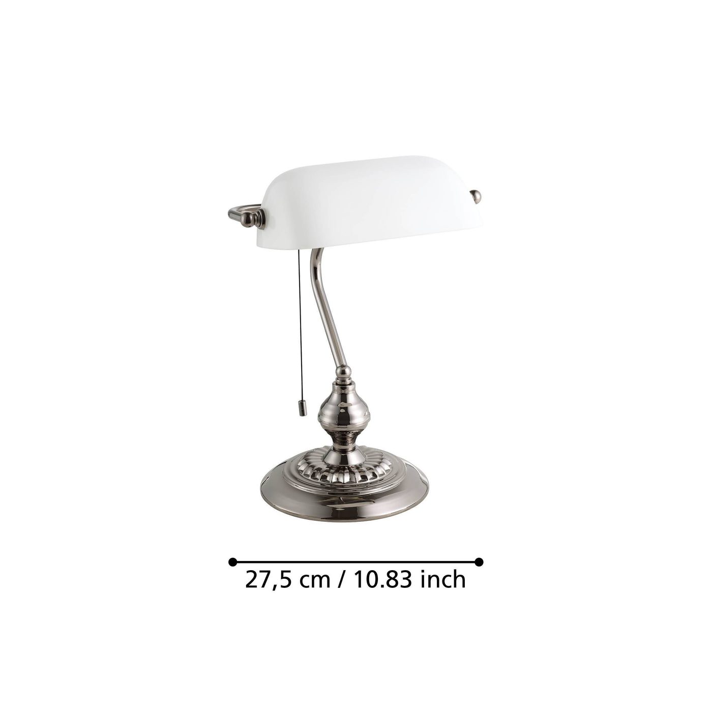 Bordslampa Eglo Banker Nickel Vit