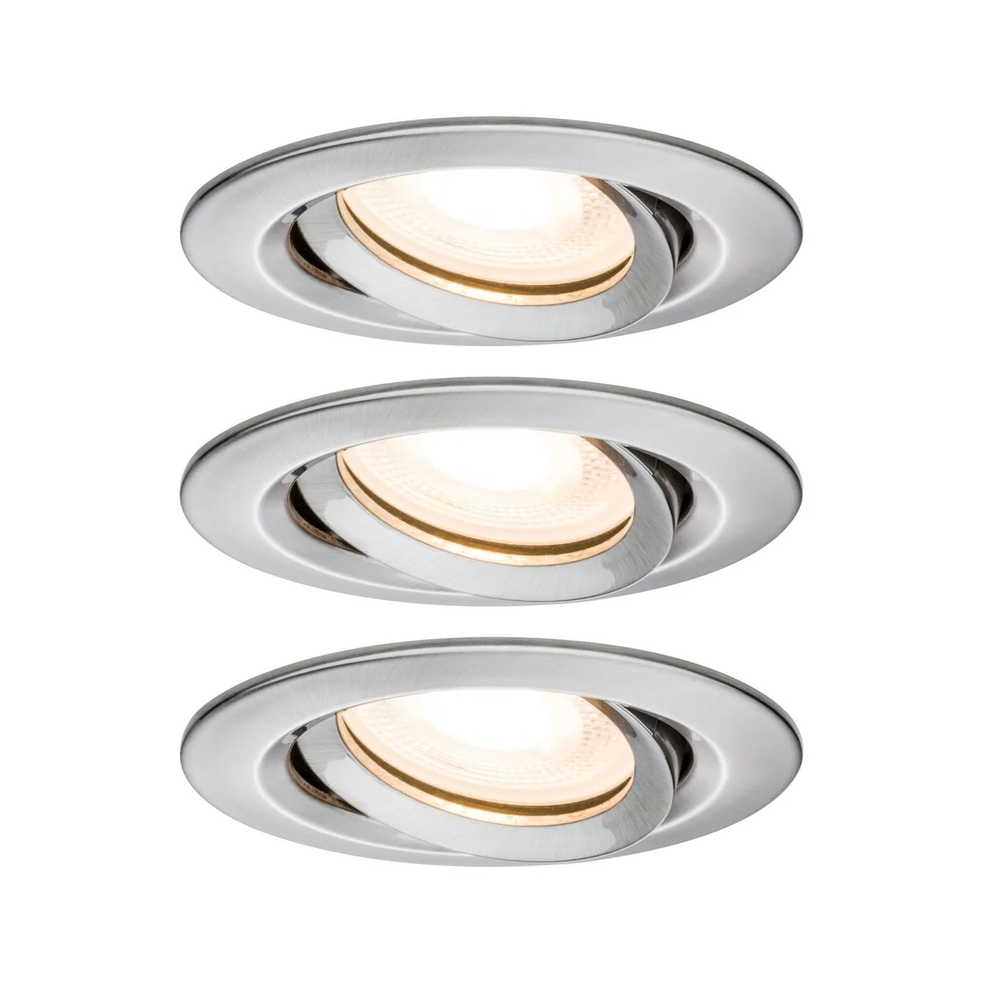 Downlight Paulmann Nova Plus inkl. GU10 Borstat järn, 93 mm, 3x7 W