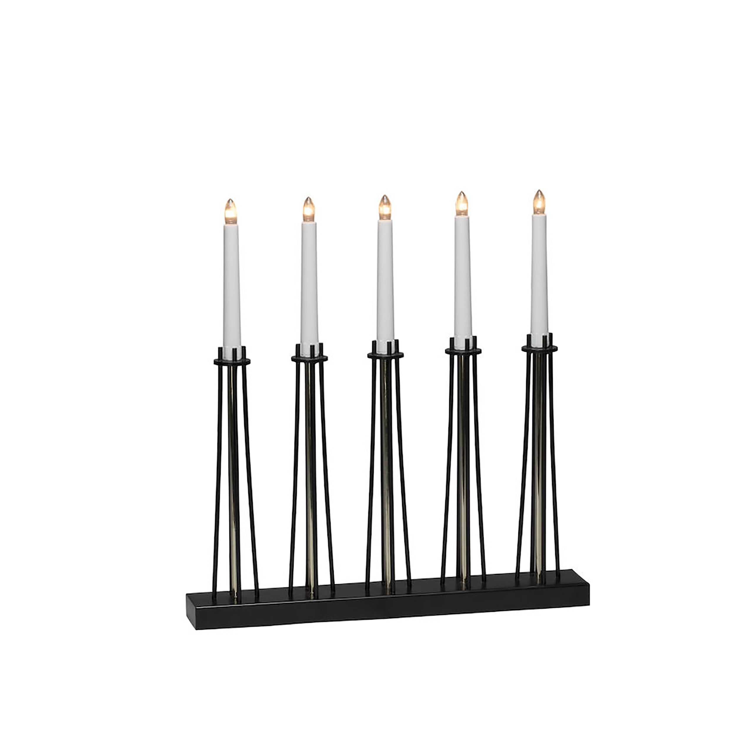 Adventsljusstake Gnosjö Konstsmide 5L Mässinglackerad Metall