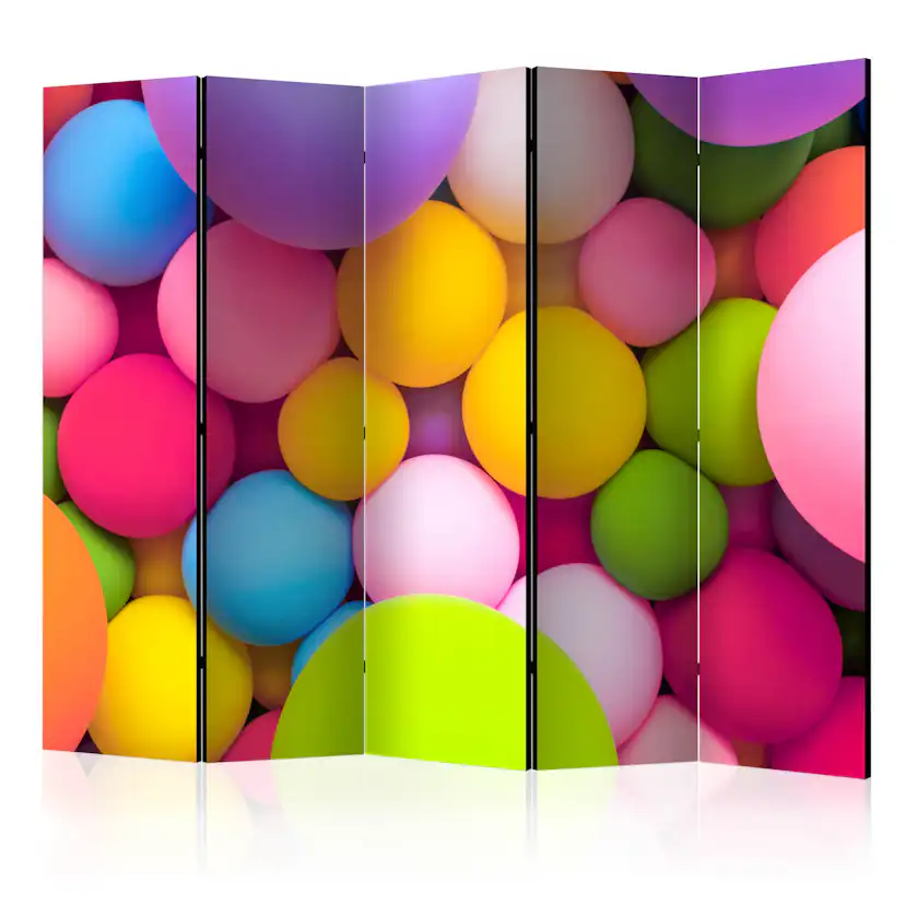 Rumsavdelare Skärmvägg Arkiio Colourful Balls II 225x172 cm