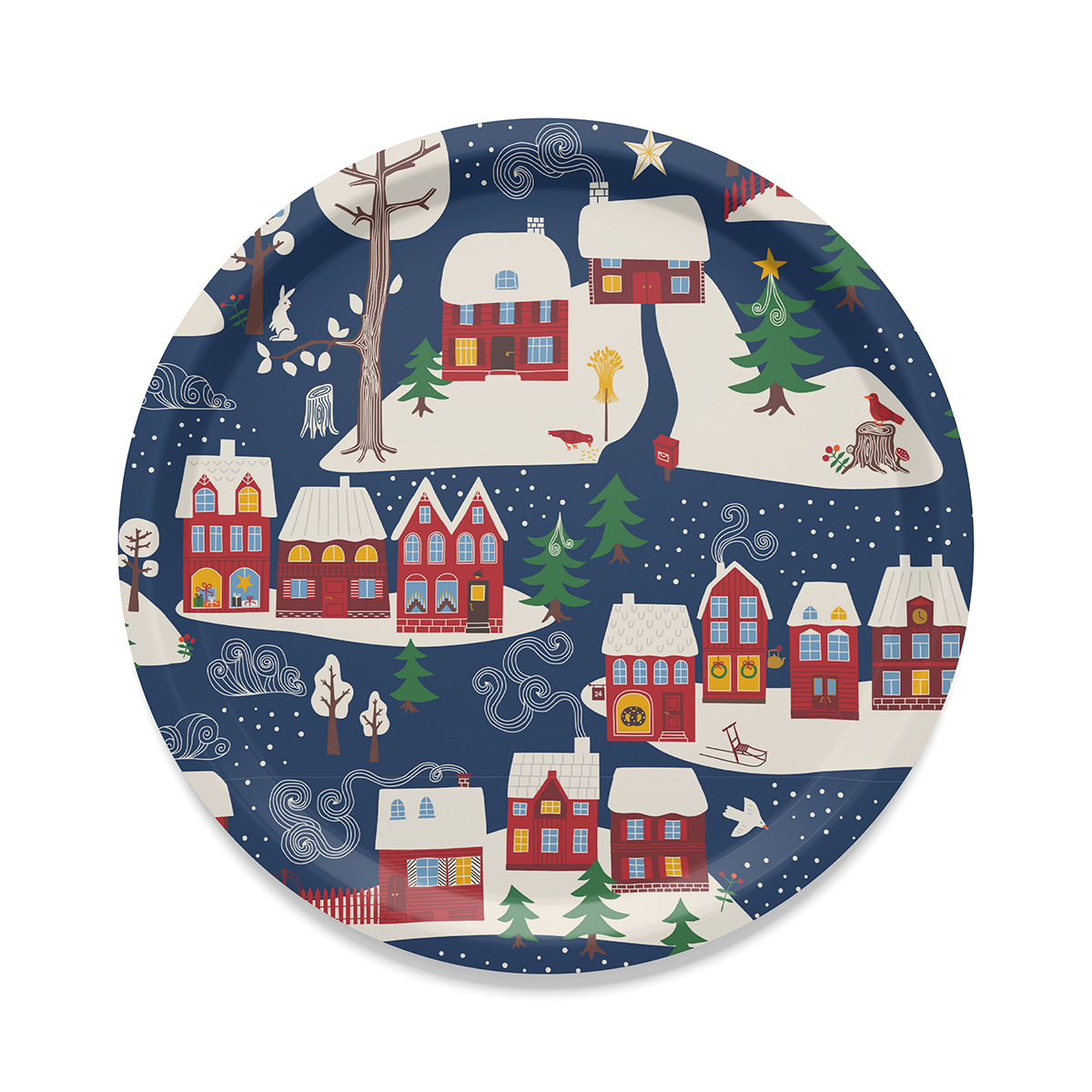 Bricka Arvidssons Textil Vintertid Rund