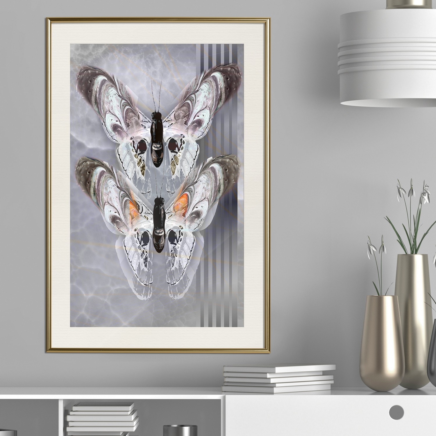 Poster Artgeist Affisch Couple Butterfly