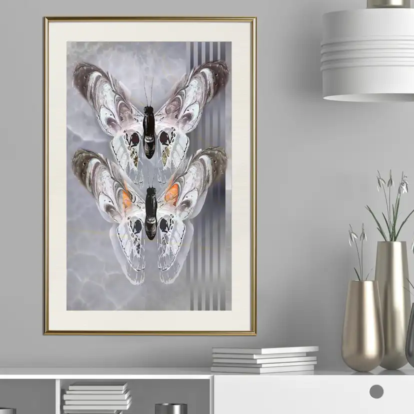 Poster Artgeist Affisch Couple Butterfly