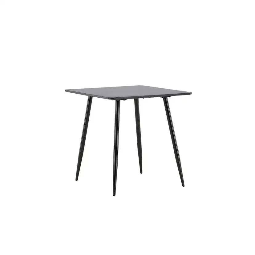 Polar Dining Table 75x75 cm - Black / Black Svart