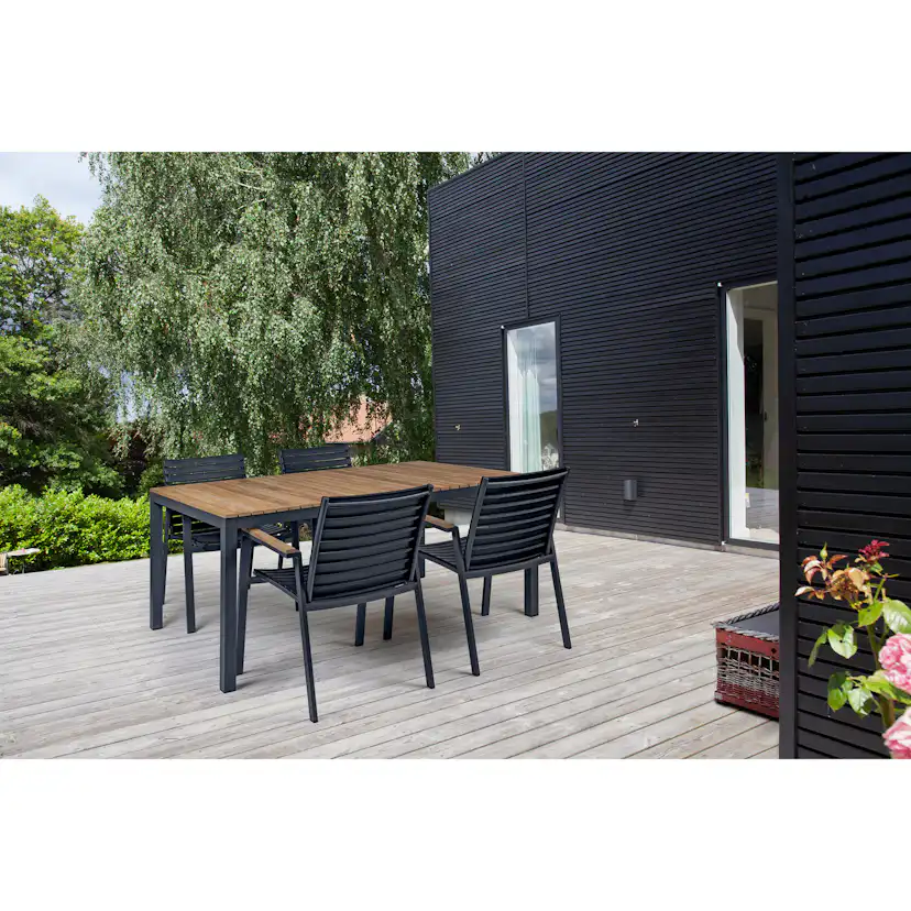 Trädgårdsbord Cinas Mood Extreme Teak/Aluminium 167,5x100 cm