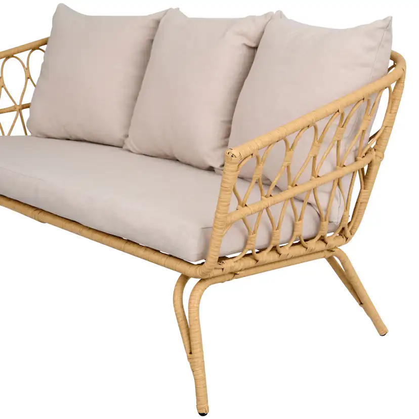 Loungeset ENVY DESIGN Magrethe Utemöbler med Dynor i Rotting