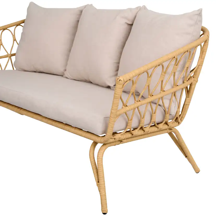 Loungeset ENVY DESIGN Magrethe Utemöbler med Dynor i Rotting