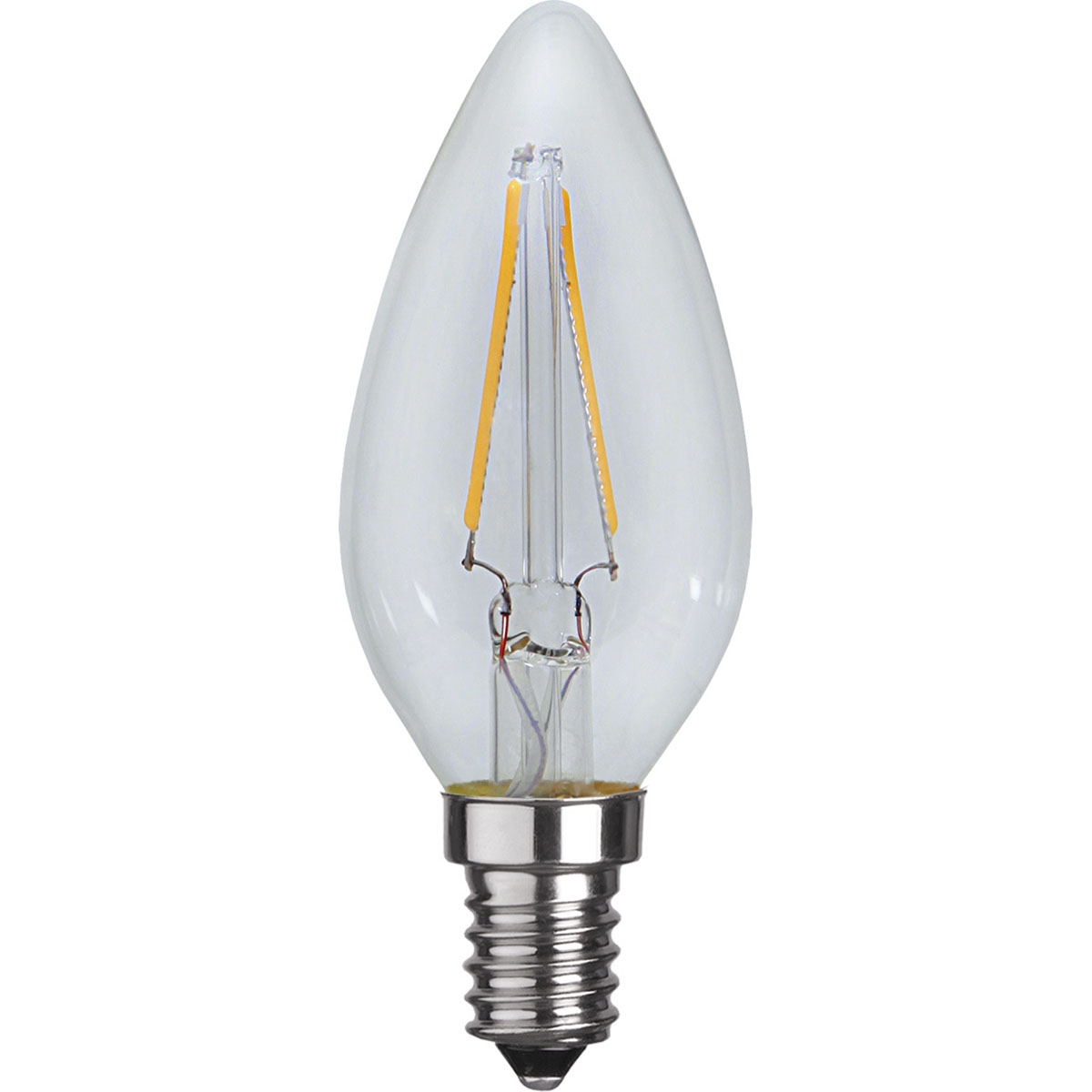 LED-lampa Star Trading E14 LED C35 250lm Transparent Kronljus för Belysning