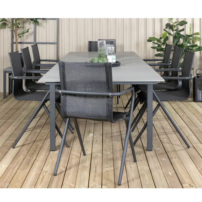 Matgrupp Venture Home Lova 224 med 8 Aspen Matstolar